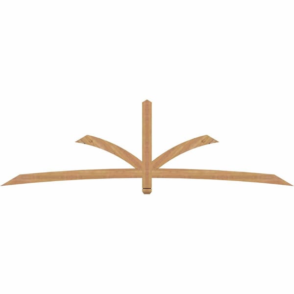 Ekena Millwork Davenport Timber Gable Bracket, Western Red Cedar, 108"W x 31 1/2"H x 1 1/2"D x 3 1/2"F, 7/12 Pitch GBW108X31X0204DAV00SWR - main